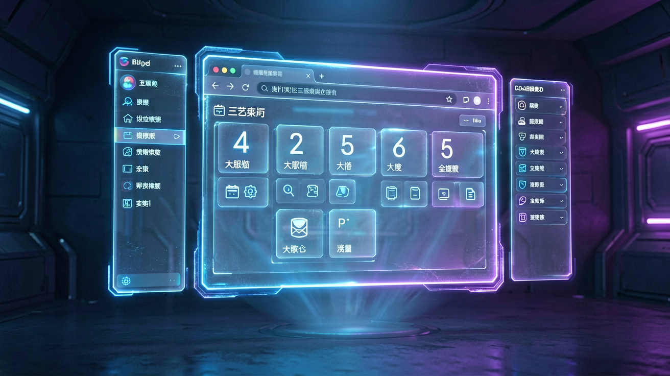Futuristic showcase of AI capabilities controlling a homelab from a phone